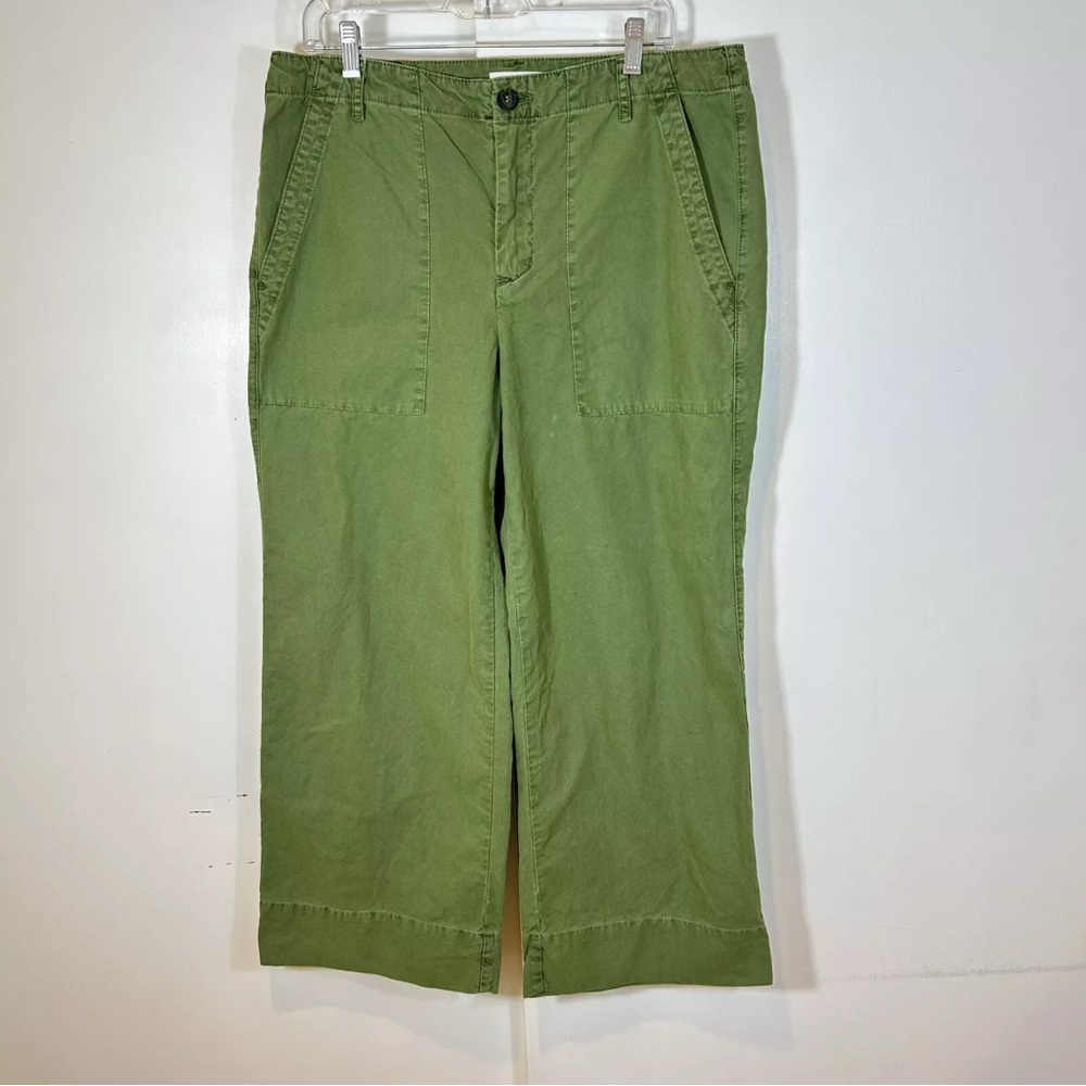 Evereve Velvet By Graham Spencer Mya Utiltiy Wide Leg Pants Army Green